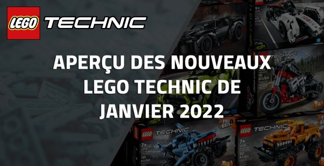 Aperçu des nouveaux LEGO Technic de Janvier 2022
