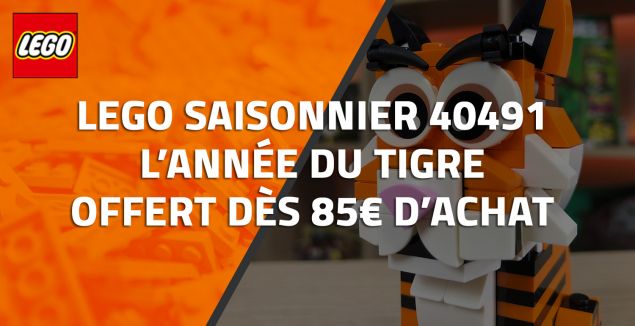 LEGO 40491 L'année du Tigre offert dès 85€ d'achat