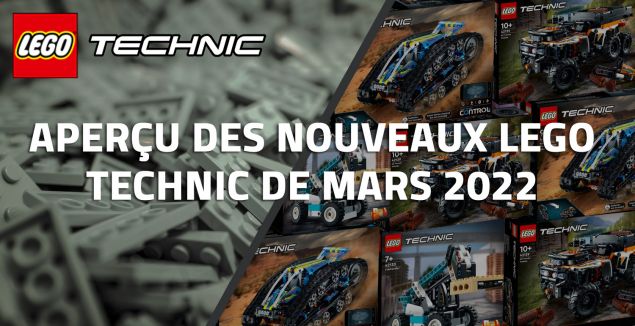 Aperçu des nouveaux LEGO Technic de Mars 2022