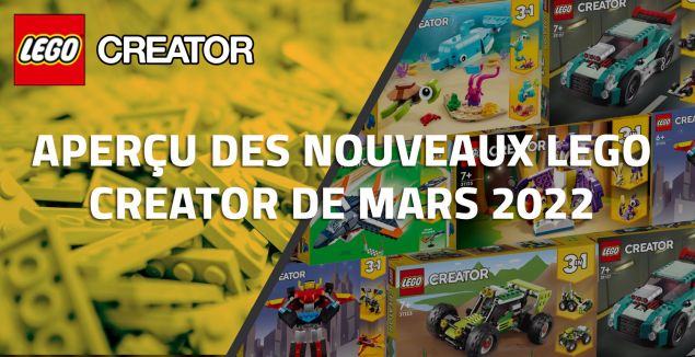Aperçu des nouveaux LEGO Creator de Mars 2022