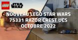 Nouveau LEGO Star Wars 75331 Razor Crest UCS Octobre 2022