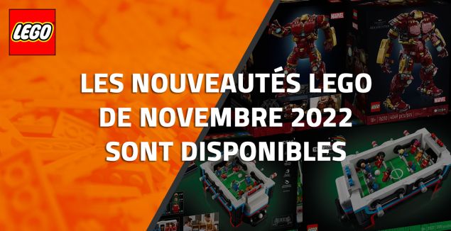Les nouveautés LEGO de Novembre 2022 sont disponibles