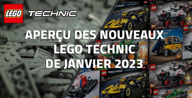 Aperçu des nouveaux LEGO Technic de Janvier 2023
