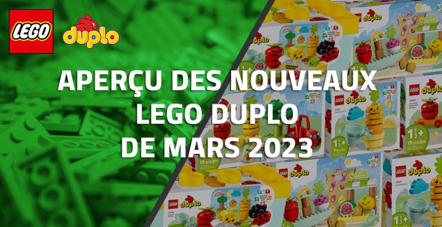 Aperçu des nouveaux LEGO Duplo de Mars 2023