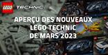 Aperçu des nouveaux LEGO Technic de Mars 2023