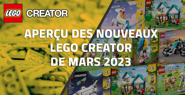 Aperçu des nouveaux LEGO Creator de Mars 2023