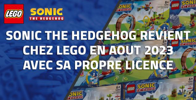 Sonic The Hedgehog revient chez LEGO en aout 2023 avec sa propre licence