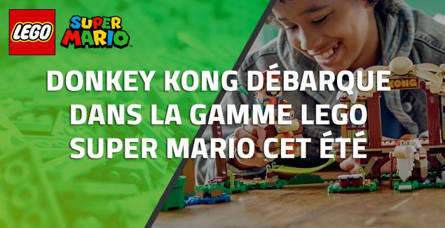 Donkey Kong débarque dans la gamme LEGO Super Mario cet été