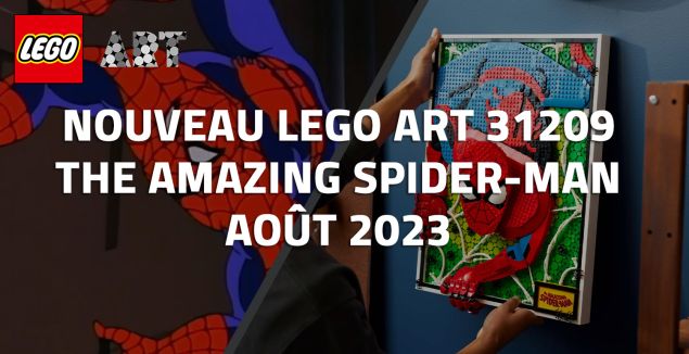Nouveau LEGO Art 31209 The Amazing Spider-Man // Août 2023