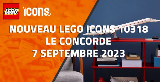 Nouveau LEGO Icons 10318 Concorde // Septembre 2023