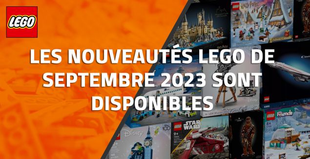 Les nouveautés LEGO de Septembre 2023 sont disponibles