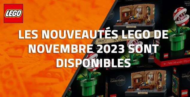 Les nouveautés LEGO de Novembre 2023 sont disponibles