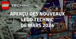 Aperçu des nouveaux LEGO Technic de Mars 2024