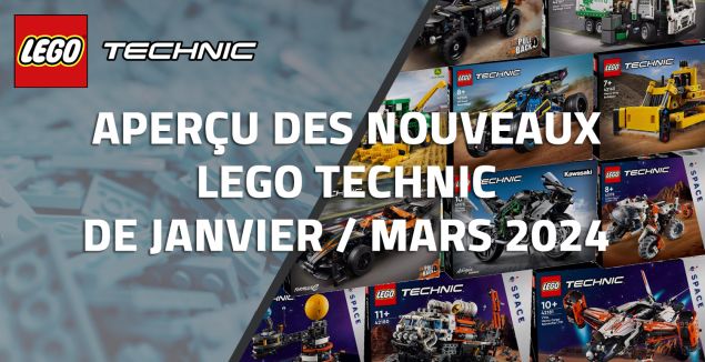 Aperçu des nouveaux LEGO Technic de Janvier/Mars 2024