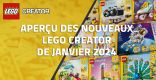 Aperçu des nouveaux LEGO Creator de Janvier 2024