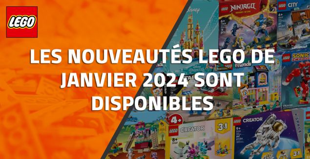 Les nouveautés LEGO de Janvier 2024 sont disponibles