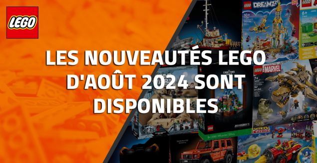 Les nouveautés LEGO d'Août 2024 sont disponibles