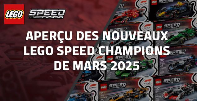 Aperçu des nouveaux LEGO Speed Champions de Mars 2025