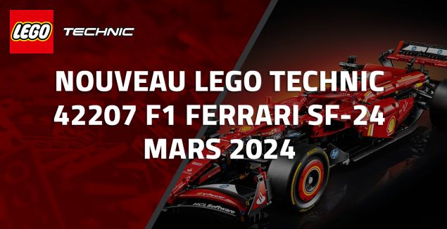 Nouveau LEGO Technic 42207 F1 Ferrari SF-24 // Mars 2024