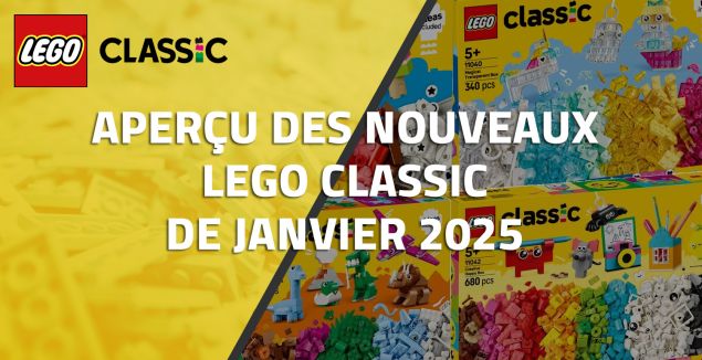 Aperçu des nouveaux LEGO Classic de Janvier 2025