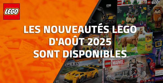 Les nouveautés LEGO d'Août 2025 sont disponibles