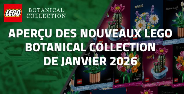 Aperçu des nouveaux LEGO Botanical Collection de Janvier 2026