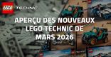 Aperçu des nouveaux LEGO Technic de Mars 2026