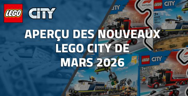 Aperçu des nouveaux LEGO City de Mars 2026