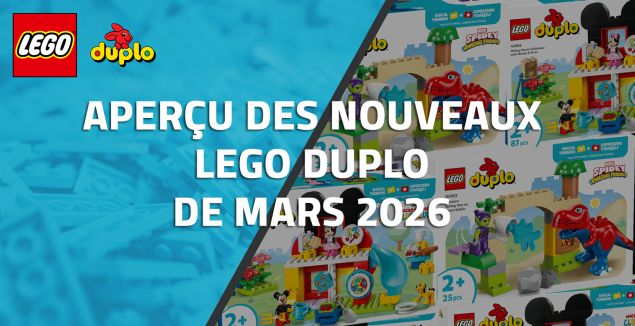 Aperçu des nouveaux LEGO Duplo de Mars 2026