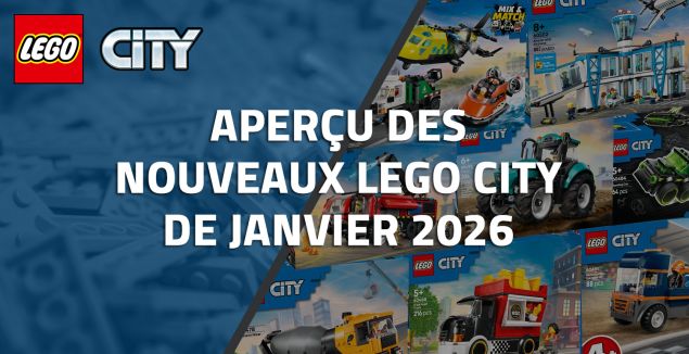 Aperçu des nouveaux LEGO City de Janvier 2026