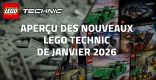 Aperçu des nouveaux LEGO Technic de Janvier 2026