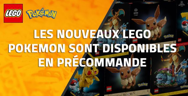 Les nouveaux LEGO Pokémon sont maintenant disponibles en précommande