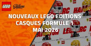 Nouveaux LEGO Editions Casques Formule 1 // Mai 2026