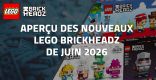 Aperçu des nouveaux LEGO BrickHeadz de Juin 2026