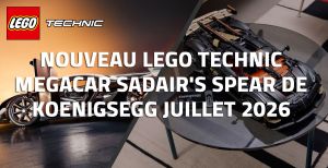 Nouveau LEGO Technic 42232 Megacar Sadair's Spear de Koenigsegg // Juillet 2026
