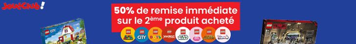 -50% sur le 2ème article LEGO chez Joué Club!