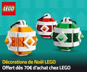Décorations de Noël LEGO offert dès 70€ d'achat