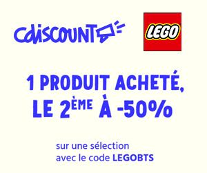 Cdiscount : -50% sur le 2ème LEGO acheté