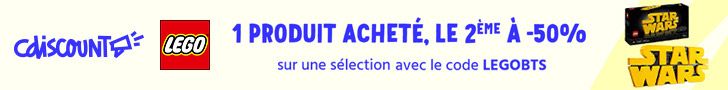 Cdiscount : -50% sur le 2ème LEGO acheté