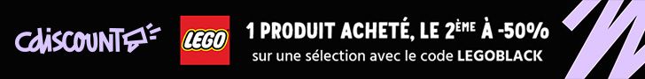 Cdiscount : -50% sur le 2ème LEGO acheté