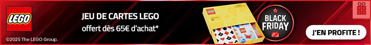 Black Friday LEGO 2025 : Jeu de cartes LEGO offerts dès 65€ d'achat