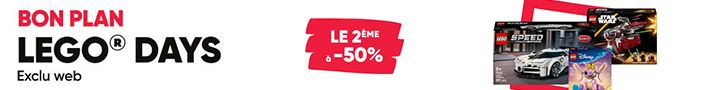 Fnac : -50% sur le 2ème LEGO acheté