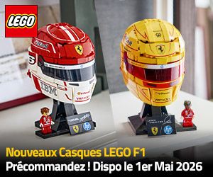 Nouveaux casques F1 LEGO