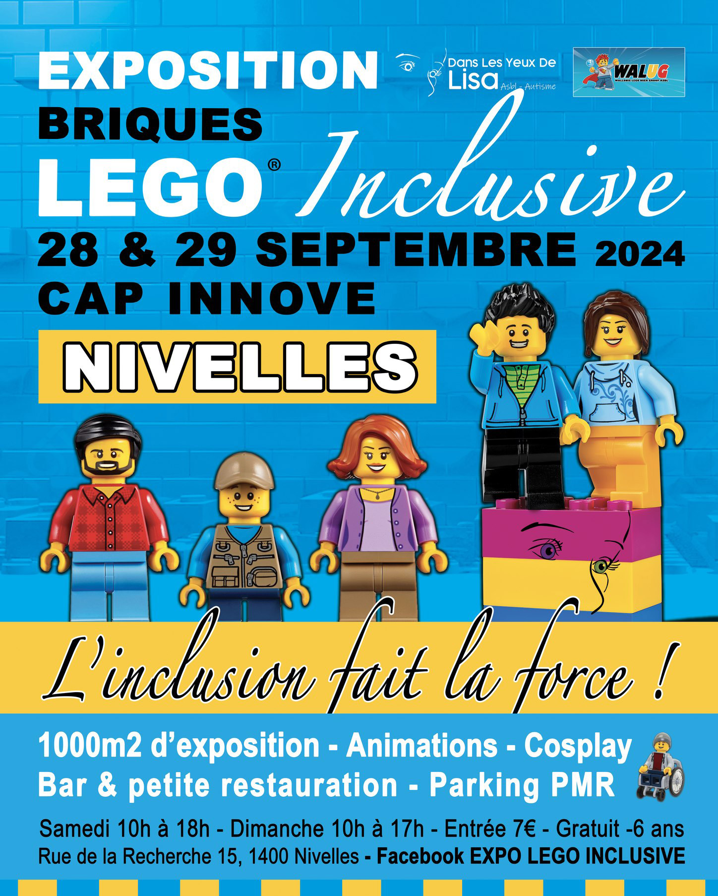 Exposition LEGO Expo LEGO Inclusive Nivelles 2024 à Nivelle (1400)