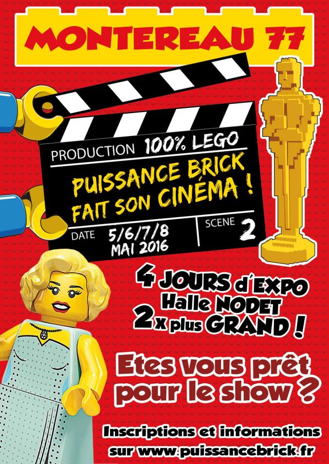 Exposition LEGO Puissance Brick fait son cinéma à MONTEREAU (77)