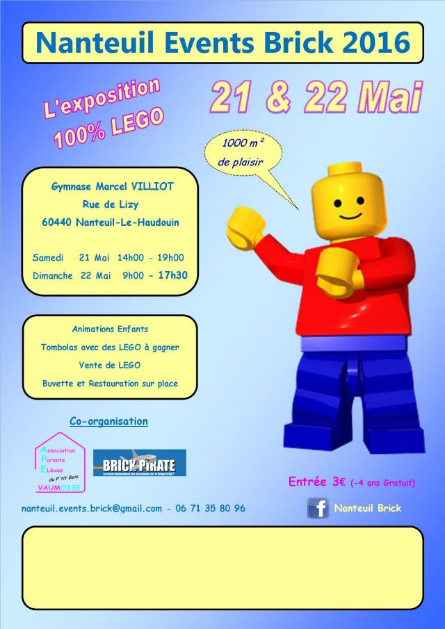 Exposition LEGO Nanteuil Events Brick 2016 à Nanteuil-le-Haudouin (60)