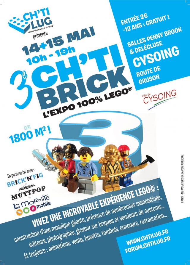 Exposition LEGO 3ème Ch'ti Brick - Expo 100% LEGO à CYSOING (59830)