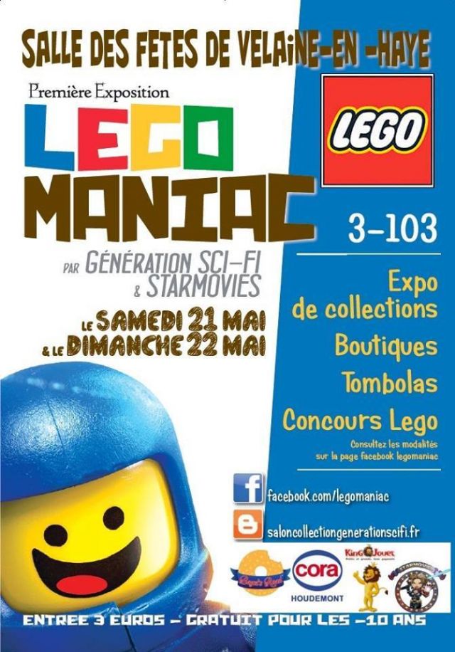 Exposition LEGO 1ère Exposition LEGO MANIAC à VELAINE-EN-HAYE (54840)