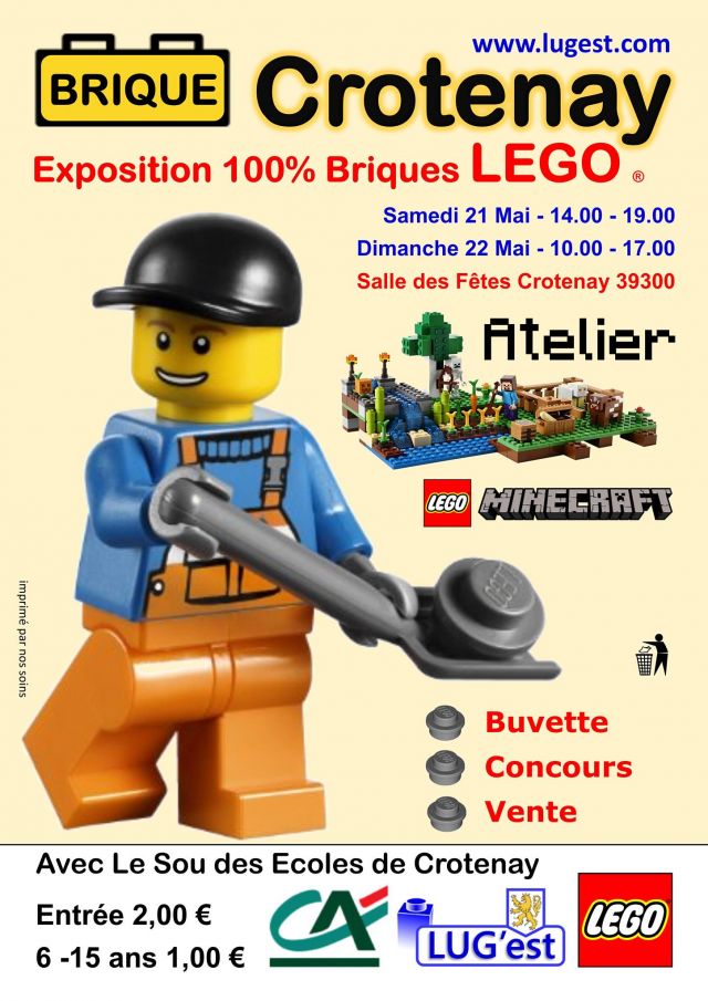 Exposition LEGO Exposition 100% Briques LEGO à CROTENAY (39300)