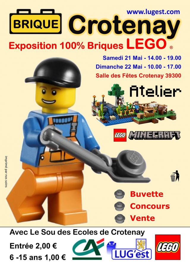 Exposition LEGO Exposition 100% Briques LEGO à CROTENAY (39300) Exposition LEGO Exposition 100% Briques LEGO à CROTENAY (39300)